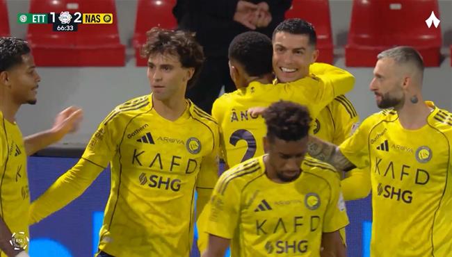 اهداف مباراة النصر والاتفاق 2 2 الدوري السعودي