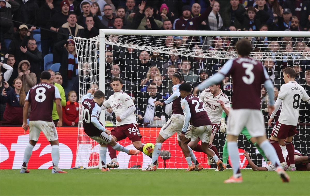 ترتيب الدوري الإنجليزي بعد هزيمة آرسنال أمام أستون فيلا