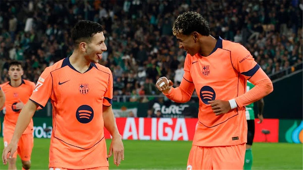 لامين يامال مع روني بردجي ضد ريال بيتيس