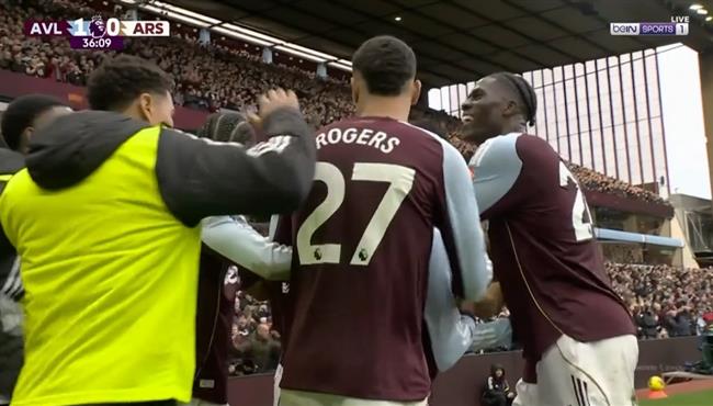 اهداف مباراة ارسنال واستون فيلا في الدوري الانجليزي