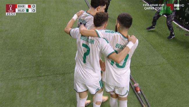 اهداف مباراة الجزائر والبحرين في كأس العرب