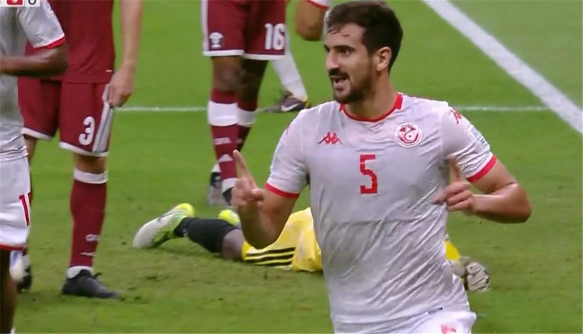 فيديو | أسيست علي معلول.. محمد بن رمضان يسجل هدف تونس الأول أمام قطر