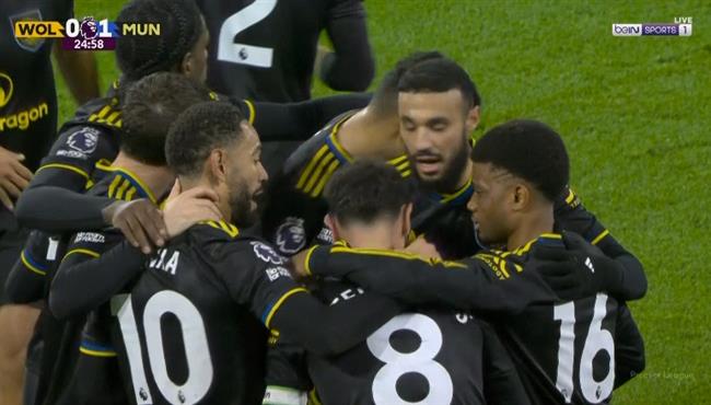 اهداف مباراة مانشستر يونايتد وولفرهامبتون في الدوري الانجليزي