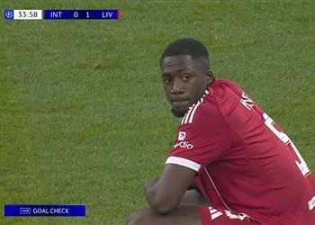 فيديو الفار يلغي هدف ليفربول الأول أمام إنتر ميلان في دوري أبطال أوروبا