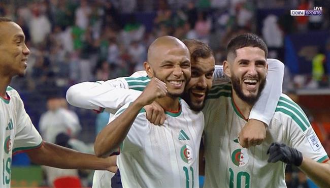 هدف الجزائر الثاني في مرمي العراق بكاس العرب