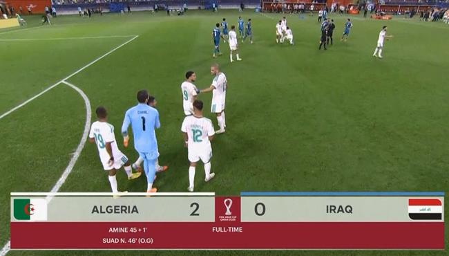 ملخص مباراة الجزائر والعراق 2 0 كاس العرب