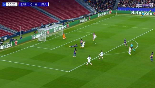 اهداف مباراة برشلونة واينتراخت فرانكفورت في دوري ابطال اوروبا