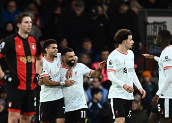 فيديو ثنائية محمد صلاح التاريخية تقود ليفربول للفوز على بورنموث في الدوري الإنجليزي