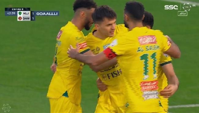اهداف مباراة الخليج وضمك 1 1 الدوري السعودي