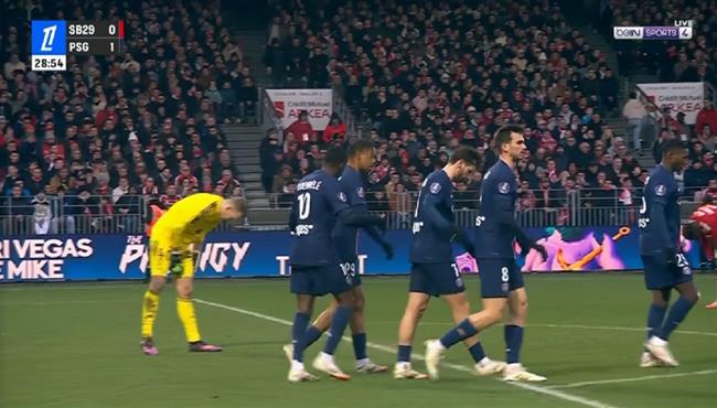 اهداف مباراة باريس سان جيرمان وبريست 5 2 الدوري الفرنسي