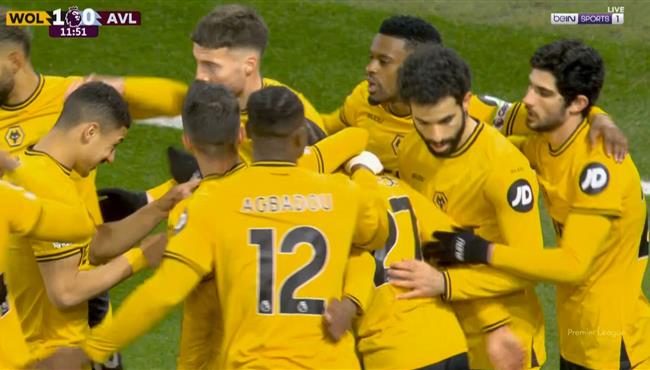 اهداف مباراة استون فيلا وولفرهامبتون 0 2 الدوري الانجليزي