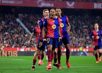 رجل مباراة برشلونة وإشبيلية في الدوري الإسباني