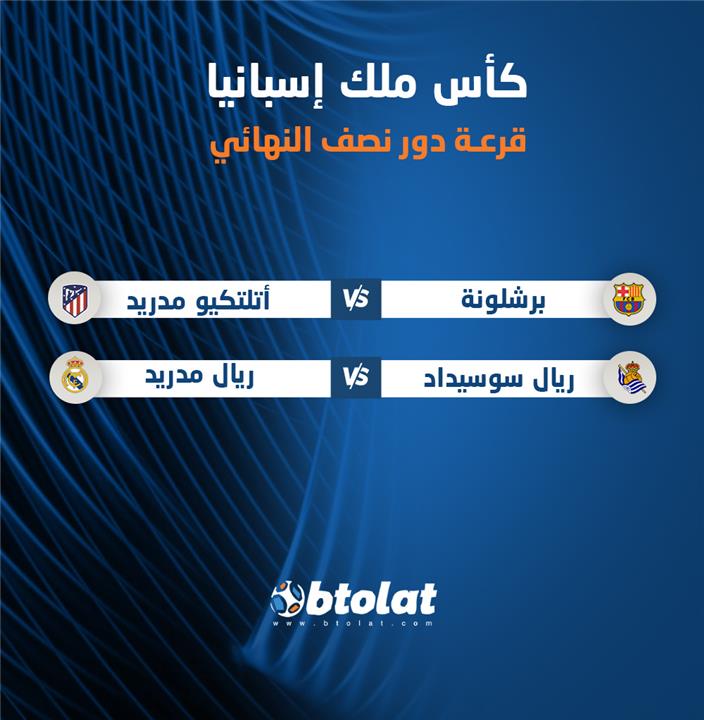 مواجهات نصف نهائي كأس ملك إسبانيا