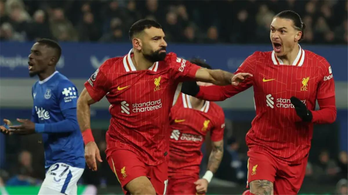 فيديو | محمد صلاح يسجل هدف ليفربول الثاني أمام إيفرتون