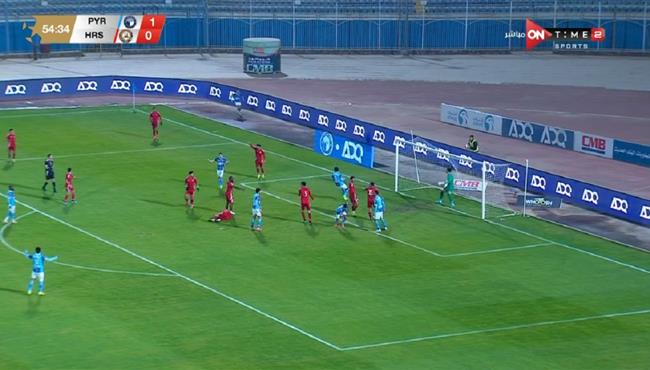 هدف ابراهيم عادل الملغي امام حرس الحدود في الدوري المصري