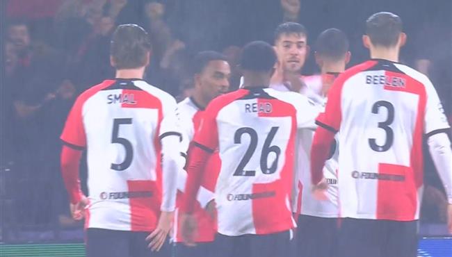 هدف فوز فينورد علي ميلان 1 0 دوري ابطال اوروبا