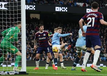 فيديو ميكاتي يسجل هدف مانشستر سيتي الرابع أمام نيوكاسل