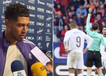 بيلينجهام يدافع عن نفسه بعد الطرد لم أهين أحد ا والحكم لم يفهمني