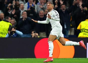 فيديو لوب رائع مبابي يسجل هدف ريال مدريد الأول أمام مانشستر سيتي