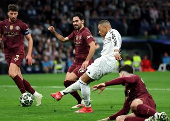 ترتيب هدافي دوري أبطال أوروبا بعد هاتريك مبابي في مباراة ريال مدريد ومانشستر سيتي