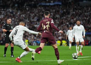 فيديو الهاتريك مبابي يسجل هدف ريال مدريد الثالث أمام مانشستر سيتي
