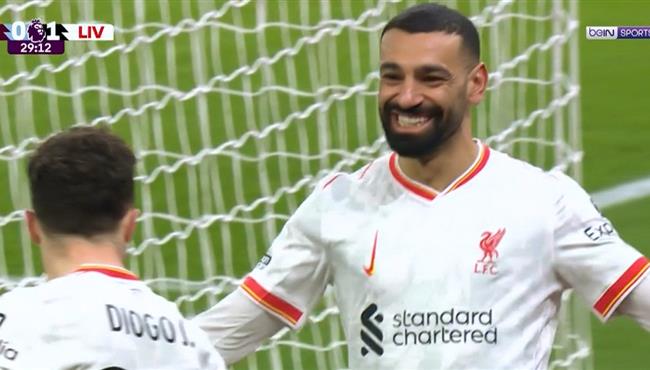 هدف محمد صلاح في مرمي استون فيلا بالدوري الانجليزي