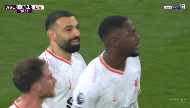 اهداف مباراة ليفربول واستون فيلا 2 2 الدوري الانجليزي