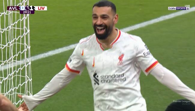 ملخص لمسات محمد صلاح في مباراة ليفربول واستون فيلا بالدوري الانجليزي