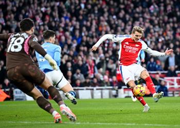 أوديجارد بعد إذلال مانشستر سيتي سعيد برد فعلنا تجاه هدف هالاند ولا توجد كلمات لوصف ثنائي آرسنال