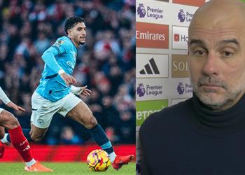 جوارديولا يدافع عن عمر مرموش بعد خماسية آرسنال أمام مانشستر سيتي