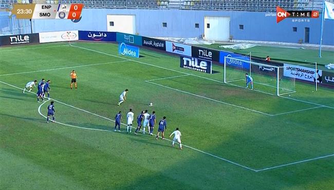 حارس انبي يتألق ويتصدي لركلة جزاء من عبد الكريم الوادي في مباراة سموحة وانبي