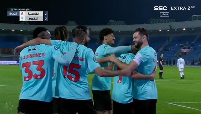 اهداف مباراة القادسية والاخدود 2 0 الدوري السعودي