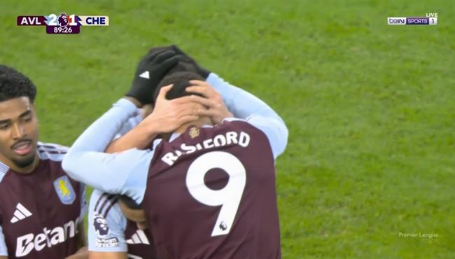 اهداف مباراة استون فيلا وتشيلسي 2 1 الدوري الانجليزي