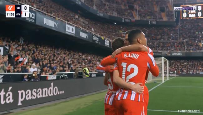 اهداف مباراة اتلتيكو مدريد وفالنسيا 3 0 الدوري الاسباني