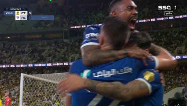 هدف الهلال الاول في مرمي الاتحاد بالدوري السعودي ماركوس ليوناردو