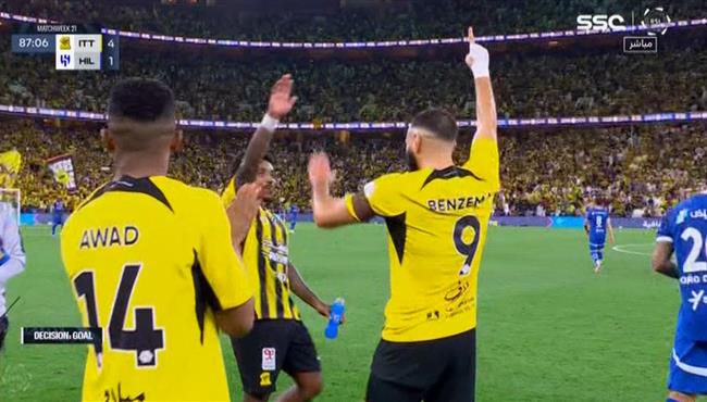 هدف كريم بنزيما الرائع في مرمي الهلال بالدوري السعودي