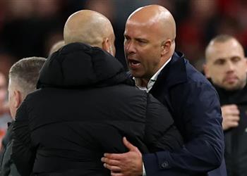 سلوت عن هدف محمد صلاح أمام مانشستر سيتي شخص ما توصل لخطة رائعة