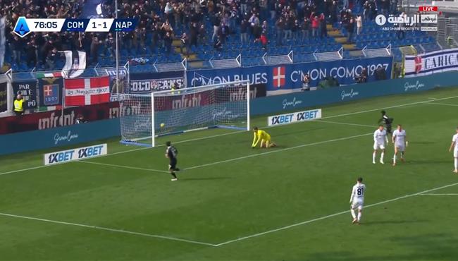 اهداف مباراة نابولي وكومو 1 2 الدوري الايطالي