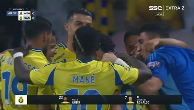 اهداف مباراة النصر والحدة 2 0 الدوري السعودي