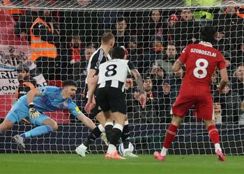 فيديو سوبوسلاي يسجل هدف ليفربول الأول أمام نيوكاسل