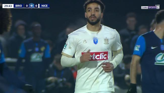 ملخص لمسات محمد عبد المنعم في مباراة نيس ووبريوتشين بكأس فرنسا