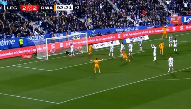 هدف فوز ريال مدريد القاتل علي ليجانيس 3 2 كأس ملك اسبانيا