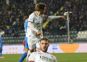 مباراة البطاقات الحمراء ميلان يستعد لدوري أبطال أوروبا بثنائية أمام إمبولي