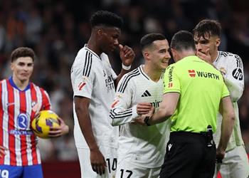 رجل مباراة ريال مدريد وأتلتيكو مدريد في الدوري الإسباني