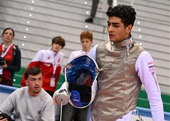 عبدالرحمن طلبة يحقق برونزية الجائزة الكبرى لسلاح الشيش