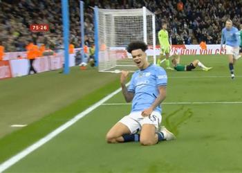 فيديو أوريلي ي سجل هدف مانشستر سيتي الثاني أمام بليموث