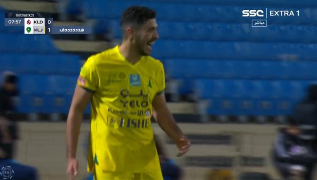 هدف محمد شريف في مرمي الخلود بالدوري السعودي