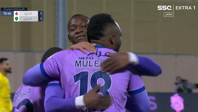 اهداف مباراة الخلود والخليج 2 1 الدوري السعودي