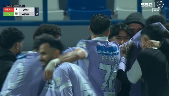 اهداف مباراة التعاون والفتح 2 1 الدوري السعودي