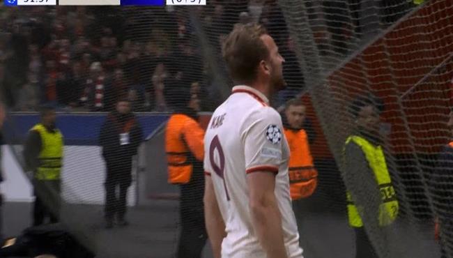 هدف هاري كين في مرمي باير ليفركوزن بدوري ابطال اوروبا